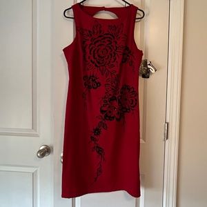 Vintage Red - Black Accent  Caren Desirée  Clothing- Size 10 - CDC NWT